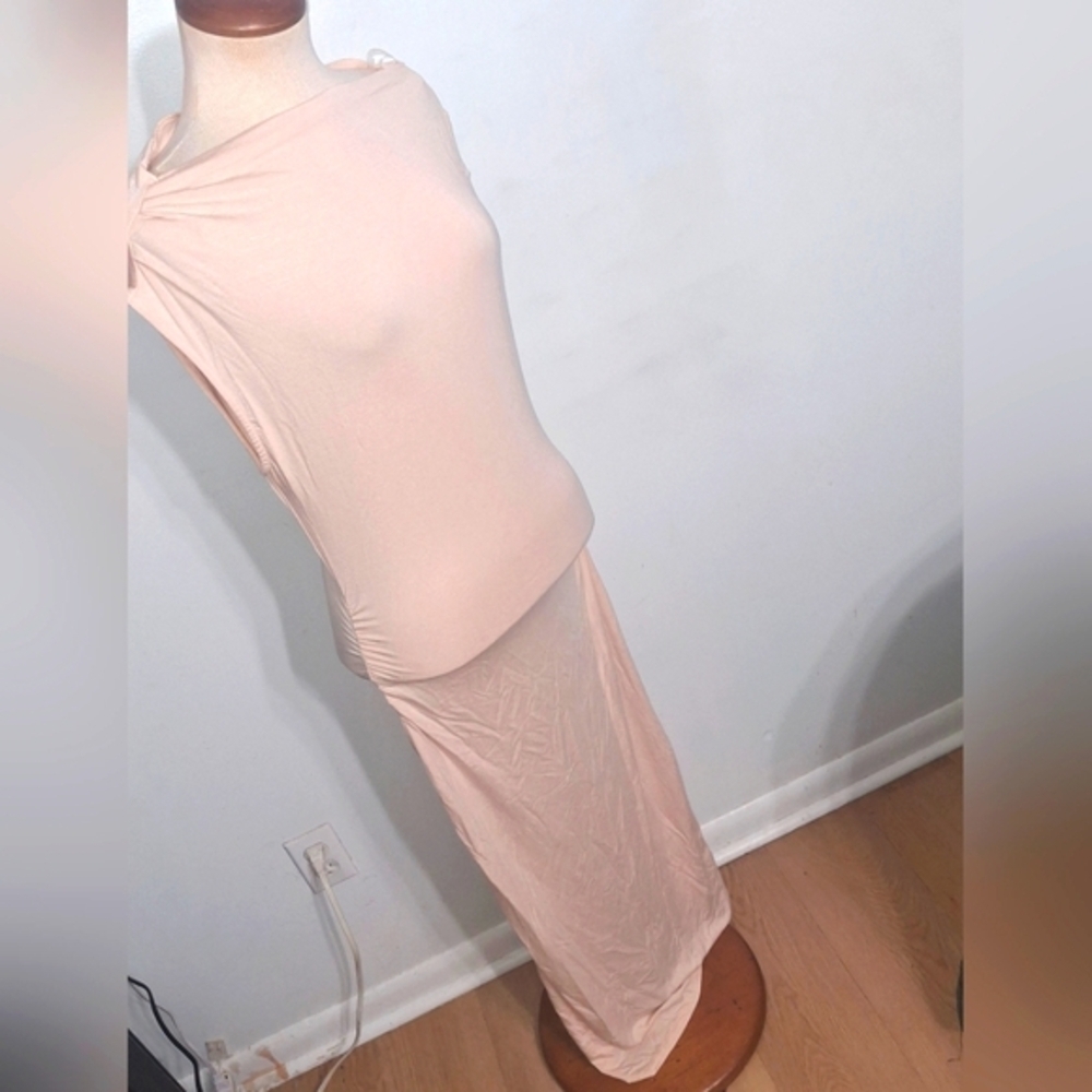 Fashion Nova - Brooke Ruched Midi Dress- W Sz Medium - Picture 2 of 9